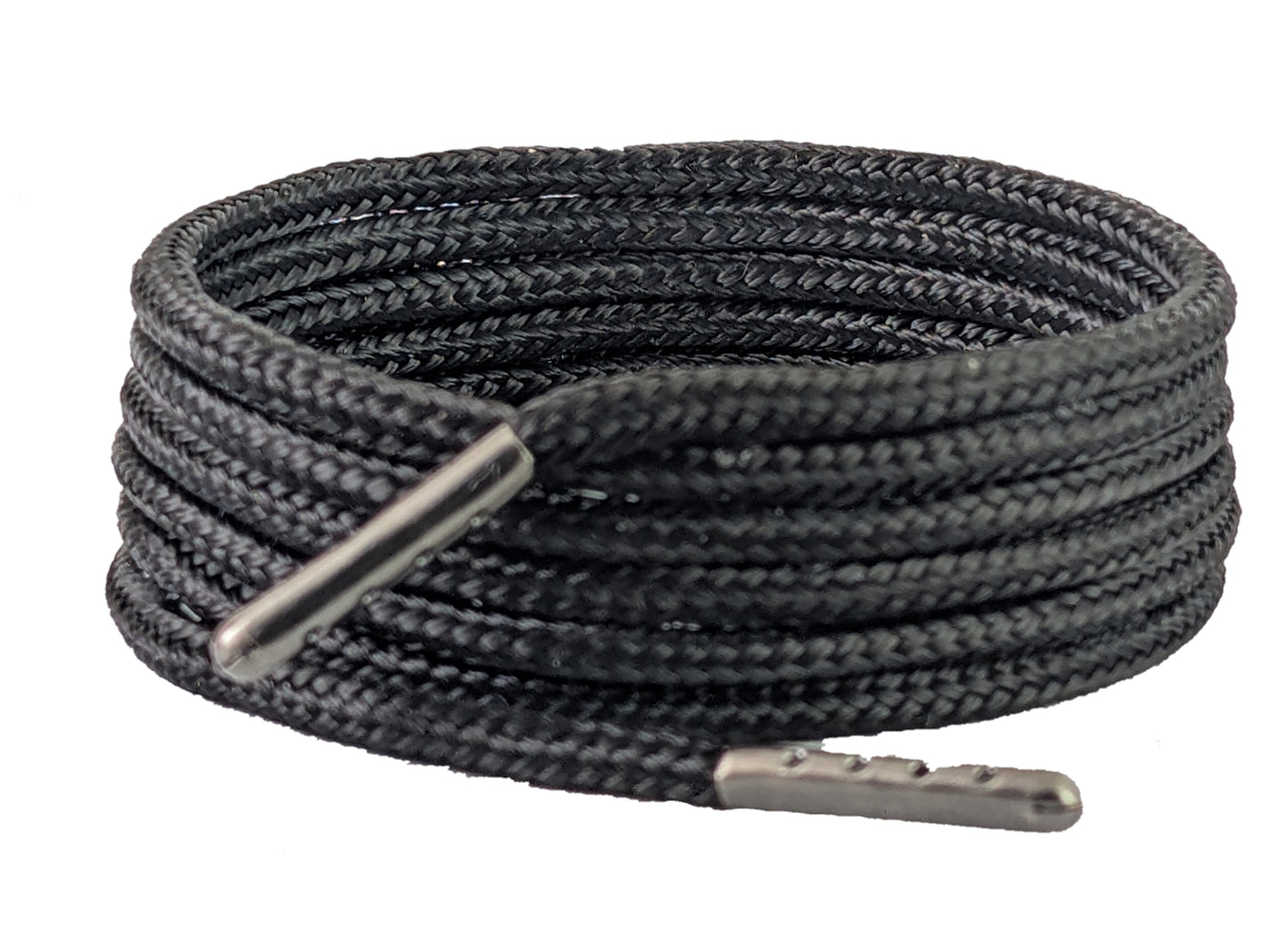 Black Anti Fray shoelaces  & Boo laces 5 mm round