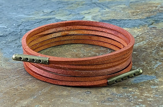 Shoelaces & Boot laces leather 3 mmm square.